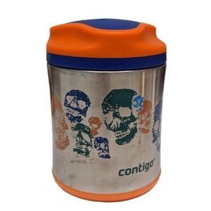 Contigo Kids SS 10 Oz Food Jar Skulls EUC Insulated
